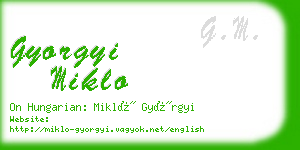 gyorgyi miklo business card